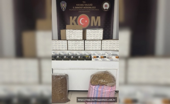 İzmit’te Kaçak Tütün Operasyonu: 75 Bin Makaron Ele Geçirildi