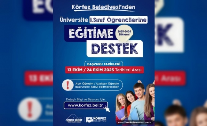 Körfez Belediyesi’nden Üniversite Gençlerine Eğitim Desteği