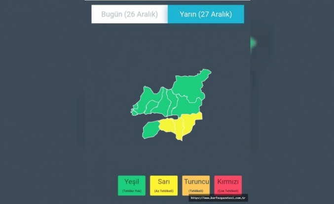Kocaeli’nin Güneyinde Kuvvetli Kar Yağışı Uyarısı