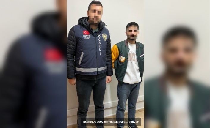 KOCAELİ İL EMNİYET MÜDÜRLÜĞÜ, HIRSIZLIK SUÇUNDAN ARANAN ŞAHSI YAKALADI