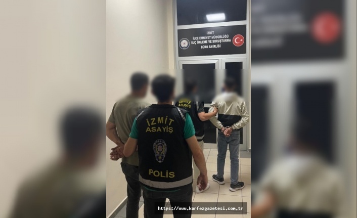 İzmit’te 6 Milyon Liralık Hırsızlık Olayında 3 Şüpheli Yakalandı